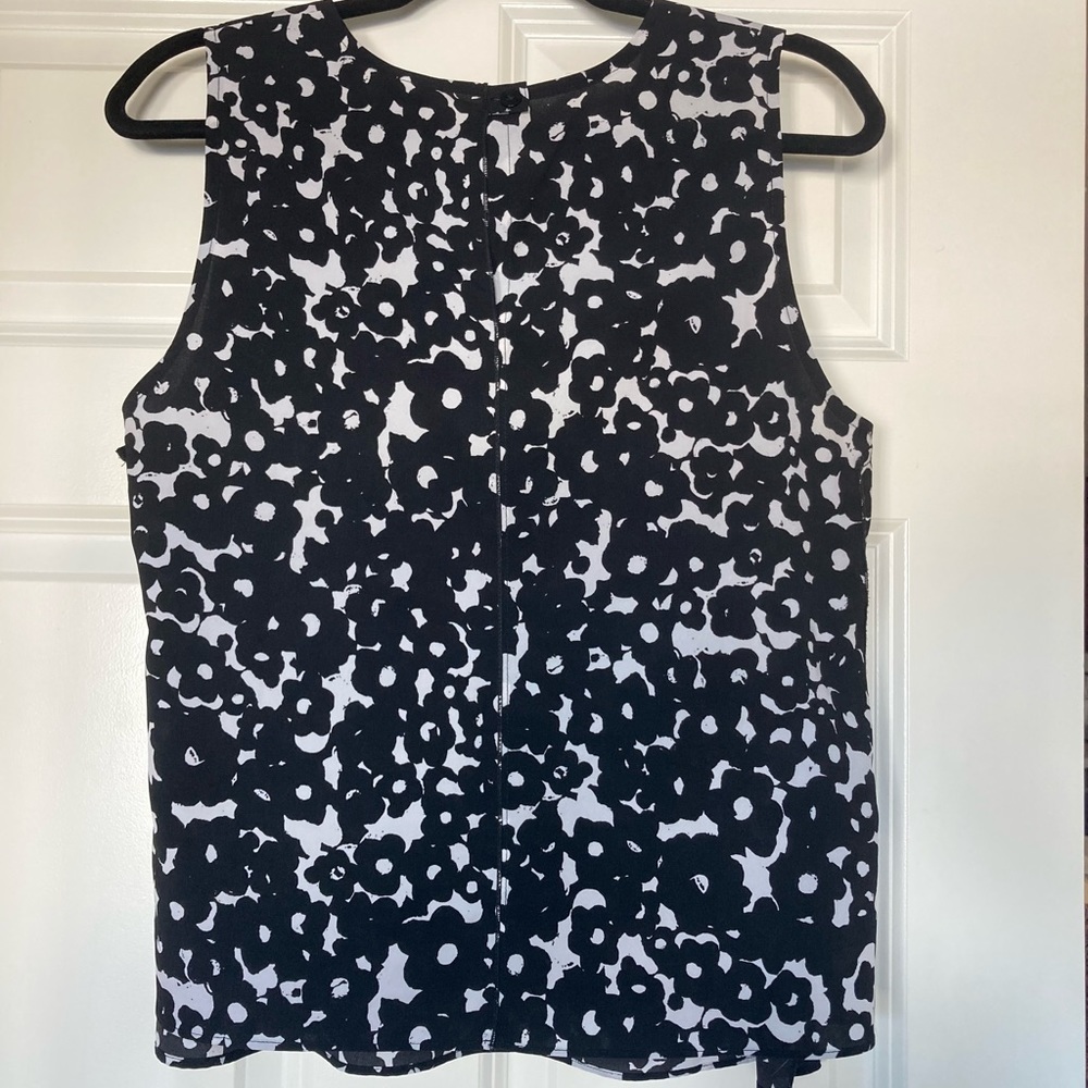 CAbi Black & White Dixon Tank Top Style #5353